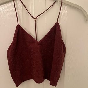 shimmery crop top from target size small